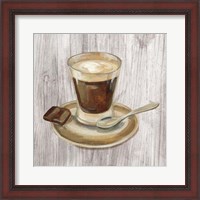 Framed Coffee Time III on Wood