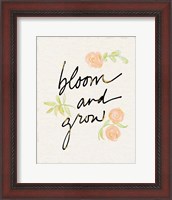 Framed Bloom and Grow