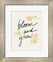 Framed Bloom and Grow