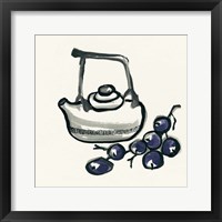 Tea and Grapes Framed Print
