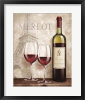 Wine in Paris III Framed Print