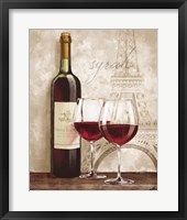 Wine in Paris IV Framed Print