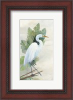 Framed Standing Egret I