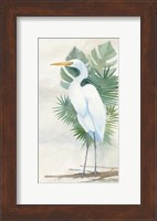 Framed Standing Egret II