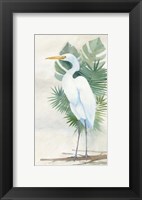 Framed Standing Egret II