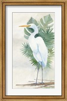 Framed Standing Egret II