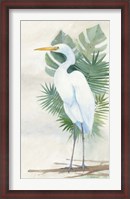 Framed Standing Egret II