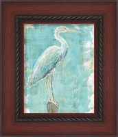 Framed 'Coastal Egret I' border=