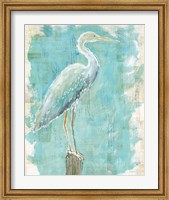 Framed Coastal Egret I