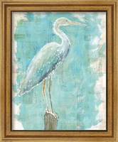 Framed 'Coastal Egret I' border=