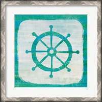 Framed Ahoy IV Blue Green