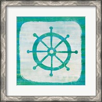 Framed Ahoy IV Blue Green