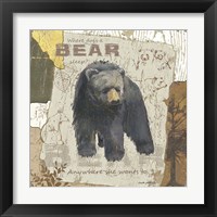 Bear Sleep (square) Framed Print