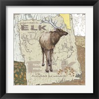 Framed Elk Walk