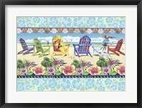 Framed Coastal Chairs Floral