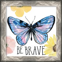 Framed 'Beautiful Butterfly IV' border=