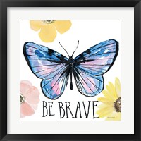 Framed 'Beautiful Butterfly IV' border=