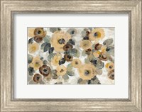 Framed Neutral Floral Beige I