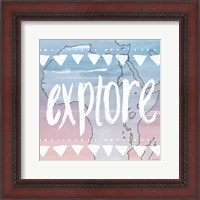 Framed World Traveler Explore