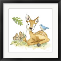 Framed 'Baby Woodland III' border=