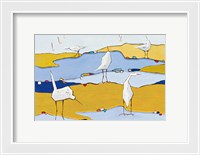 Framed Marsh Egrets VI