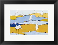 Framed Marsh Egrets VI