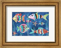 Framed Boho Reef Fish III