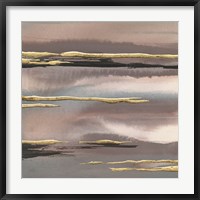 Framed Gilded Morning Fog I Gold