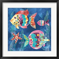 Framed Boho Reef Fish II