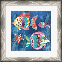 Framed Boho Reef Fish II