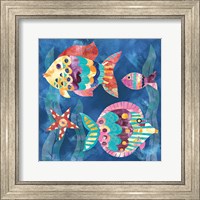 Framed Boho Reef Fish II