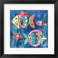 Framed Boho Reef Fish II