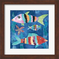 Framed Boho Reef Fish I
