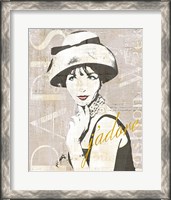 Framed 'Fashion Week Paris Halftone I' border=