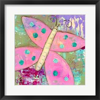 Framed Pink Butterfly