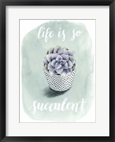 Framed Life is Succulent I