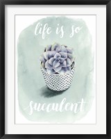 Framed Life is Succulent I