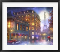 Framed Mightnight In Paris