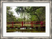 Framed Red Bridge