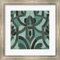 Framed Turquoise Mosaic II