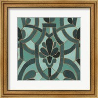Framed Turquoise Mosaic III