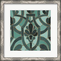 Framed Turquoise Mosaic III