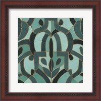 Framed Turquoise Mosaic IV