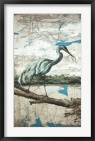 Midway Heron II Framed Print