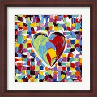 Framed Mosaic Heart I