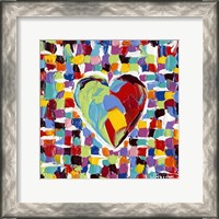 Framed Mosaic Heart I