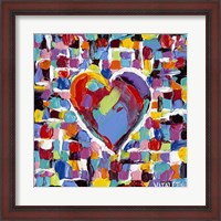 Framed Mosaic Heart II