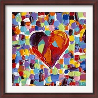 Framed Mosaic Heart III