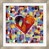 Framed Mosaic Heart III