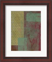 Framed Brocade Tapestry I